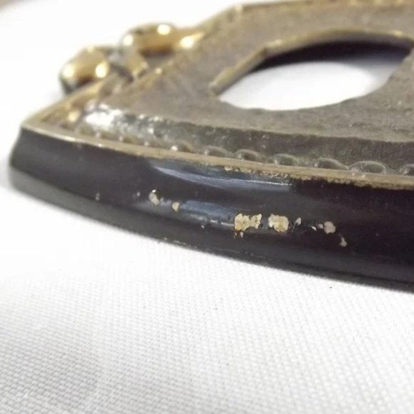 Vintage Brass Finish Switch Plate Cover, Electrical Outlet Cover for Two Plugs - Picture 6 of 10